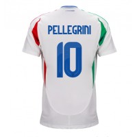 Italija Lorenzo Pellegrini #10 Gostujuci Dres EP 2024 Kratak Rukav